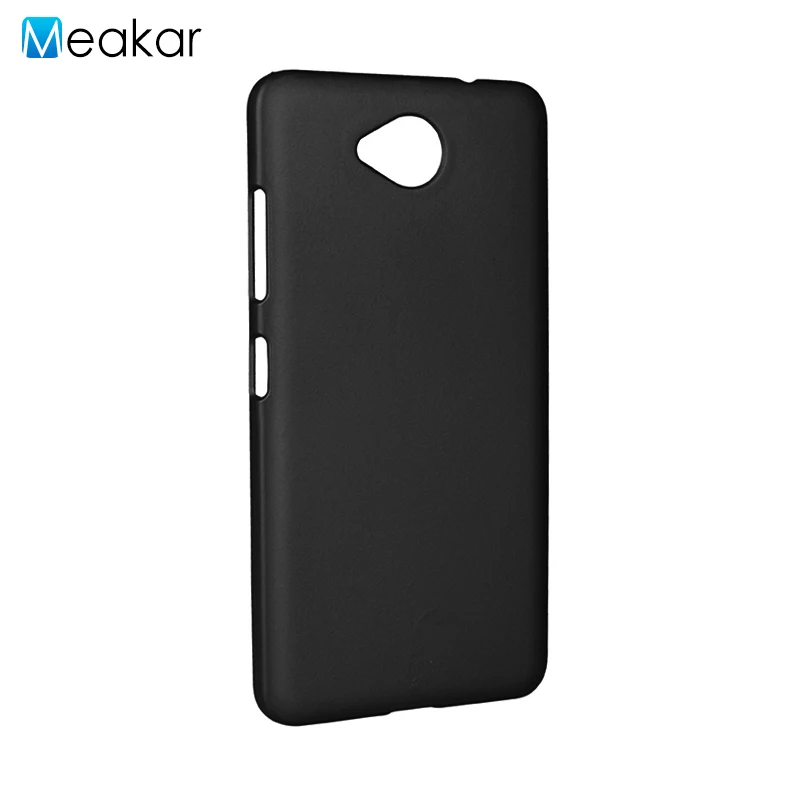 Матовый пластиковый чехол 650 для microsoft Lumia 650 чехол для microsoft Nokia Lumia двойной чехол-лента на заднюю панель - Цвет: black