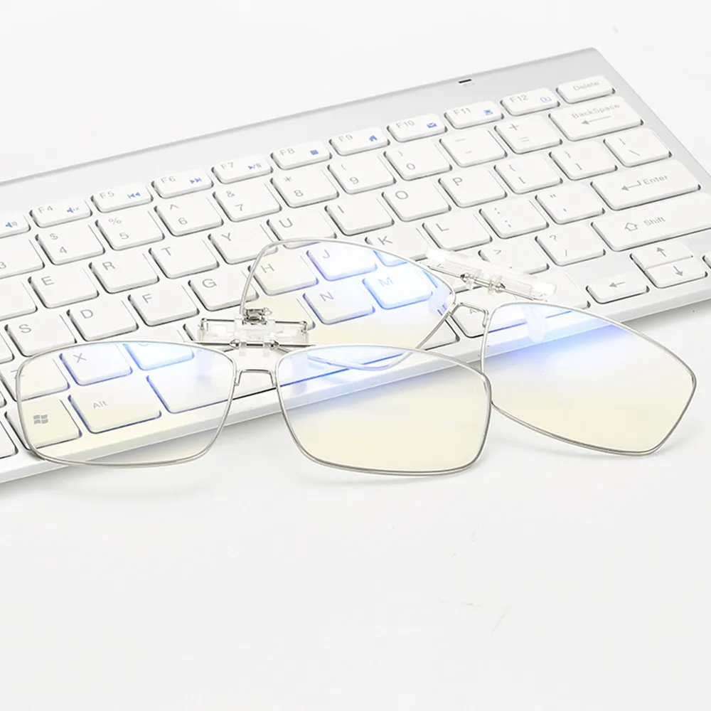 

Blue Light Blocking Clip-on Computer Reading Glasses Anti Blue Rays Clip On Gaming Protection Eyewear
