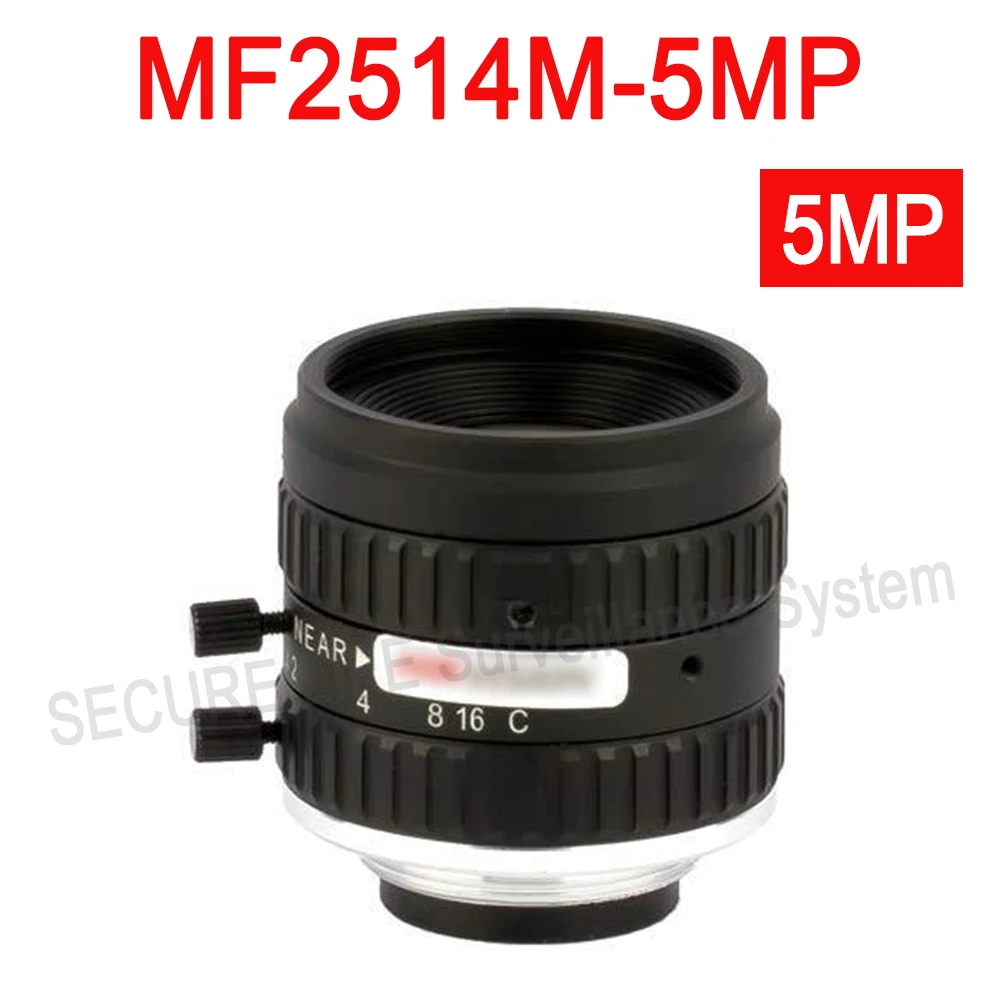 

Hik cctv camera lens MF2514M-5MP Fixed Focal Manual Iris 5MP Lens 25mm