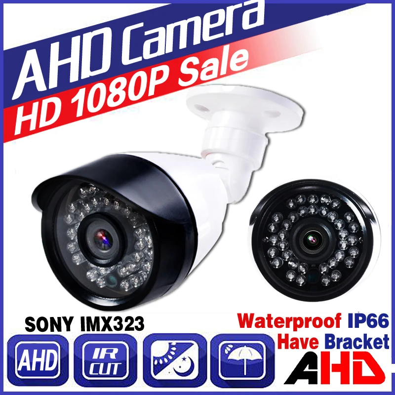 

11.11BigSale CCTV AHD Camera SONY IMX323 720P/960P/1920*1080P 3000TVL Analog FULL HD Waterproof Outdoor Infrared Bullet Vidicon