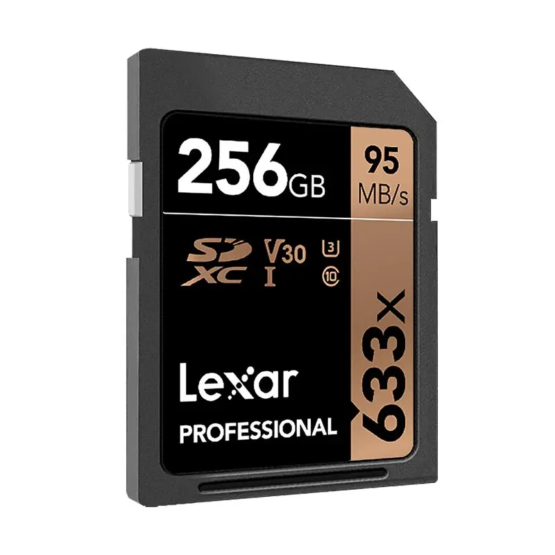 Original Lexar SD card 633X Carte SD 32 GB 64 GB 95MB S 256GB SDXC U3 4