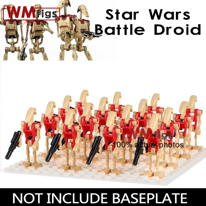 

16pcs/lot Rogue One Combat Robot Legoingly Star Wars Super Battle Droid Figure Building Blocks Bricks Model Gifts Toys Children