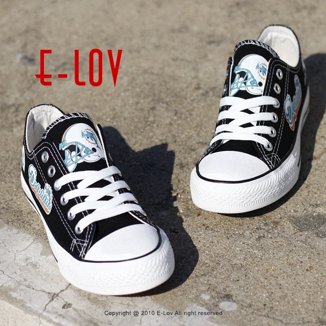 Free Shipping Miami Dolphins US Fans Custom Print Shoes Men Boys ... Free Shipping Miami Dolphins US Fans Custom Print Shoes Men Boys Recreational Canvas Shoes Graffiti Lace