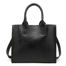 Новое поступление, повседневная сумка-тоут из искусственной кожи на плечо и сумки, модная однотонная Сумка-тоут на молнии, женские сумки-мессенджеры, ручки-для-сумки