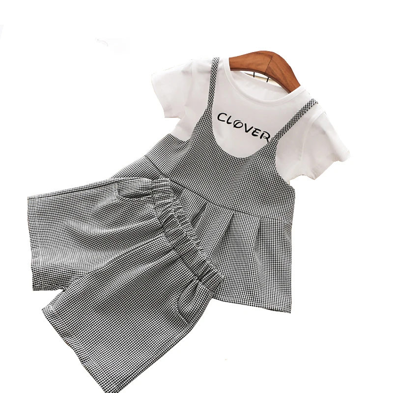 

Little girls summer clothing sets t-shirt and vest skirt and shorts 3pcs girls clothing sets children clothing