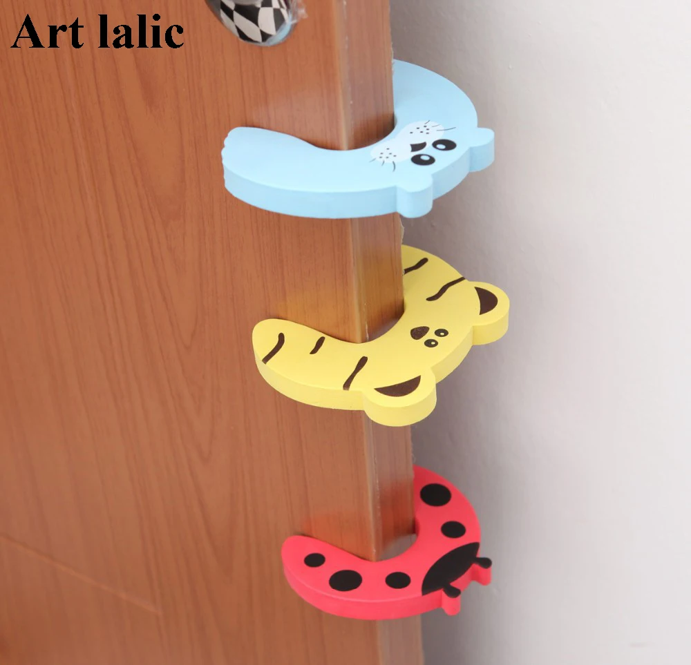 

Cute 1pcs Child Kids Baby Cartoon Animal Stop Door Stopper Lock Safety Guard Finger Protect Door Stops