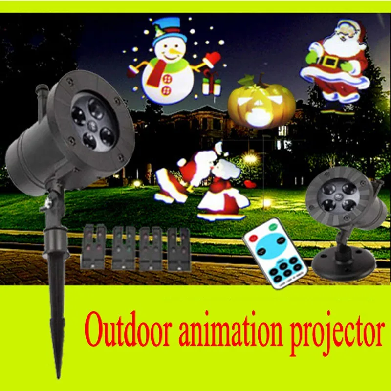 Outdoor Waterproof Garden Lawn LED Laser Projector Indoor Holiday Christmas Spotlight Children's Room Cartoon Decoration Lamp