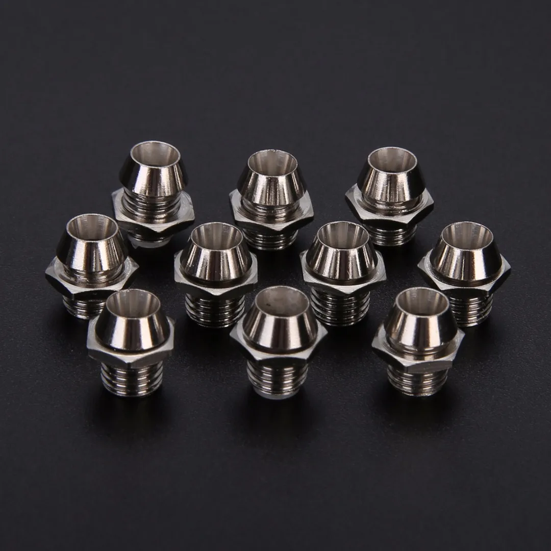 10pcs 3mm Round Chrome Metal LED Lamp Emitting Diode Bezel Holder with Plastic Cover