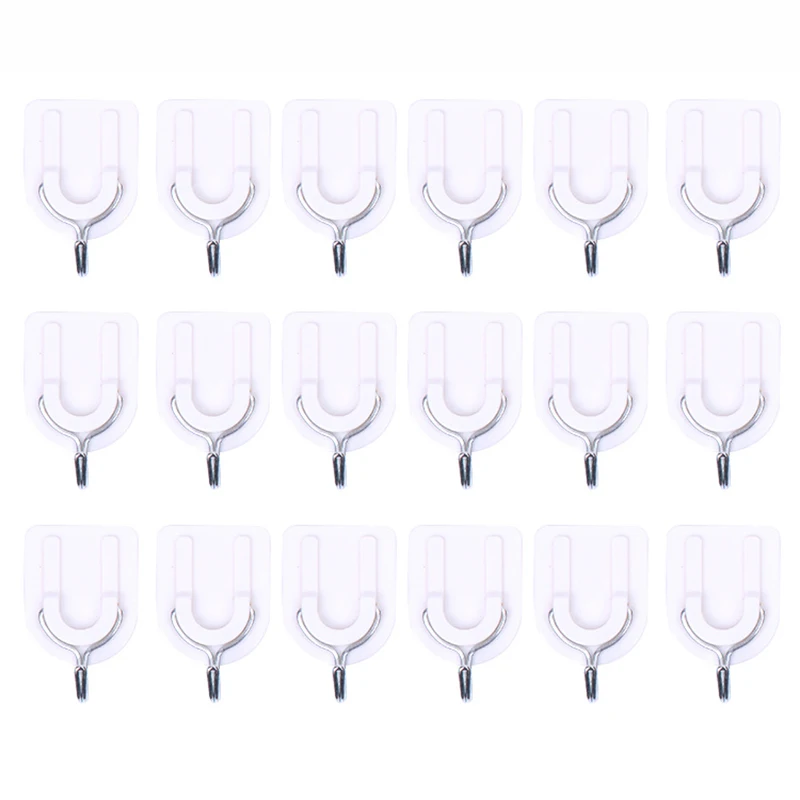 

6Pcs Small Sucker Hook Suction Cup Bathroom Self Adhesive Door Wall Mounted Heavy Hangers Towel Holder Hook for Kitchen Tool