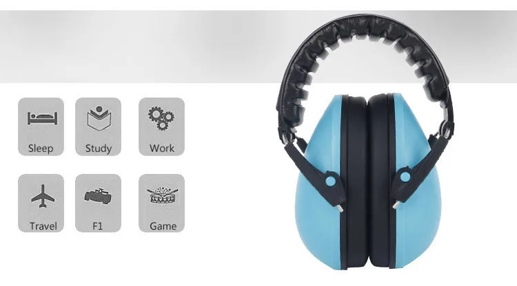 Baby Earmuffs Kids Noise Reduction Headphones Ear Protectors Children Hearing Protection Soundproof Anti-noise Ear muff NRR25DB (2)
