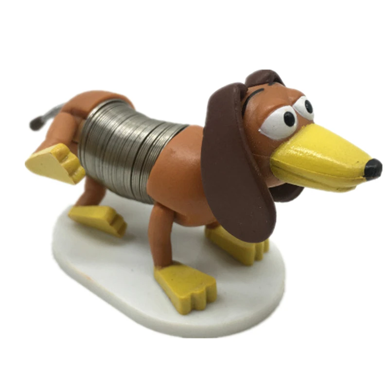 

New Disney Toy Story 4 Buzz Lightyear Slinky Dog PVC Decoration Pixar Animated Character Collie Birthday Gift for Children