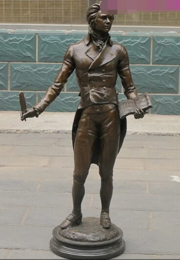 

xd 003428 35"HUGE 100% Bronze Marble Stand Wolfgang Amadeus Mozart statue STAND musician