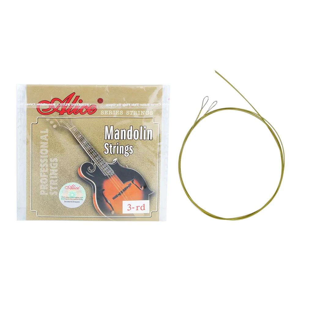 Alice 2pcs/Set AM04 3 D 3rd Mandolin Strings Coated Copper Alloy Wound