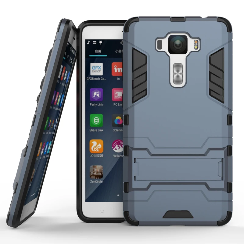 Hybrid Heavy Duty Rugged Armor Phone Case For ASUS Zenfone 3 Deluxe ZS550KL 5.5 inch Silicone+PC