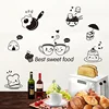 Kitchen Wall Stickers Coffee Sweet Food DIY Wall Art Decal Decoration Oven Dining Hall Wallpapers PVC Wall Decals/Adhesive ► Photo 2/5