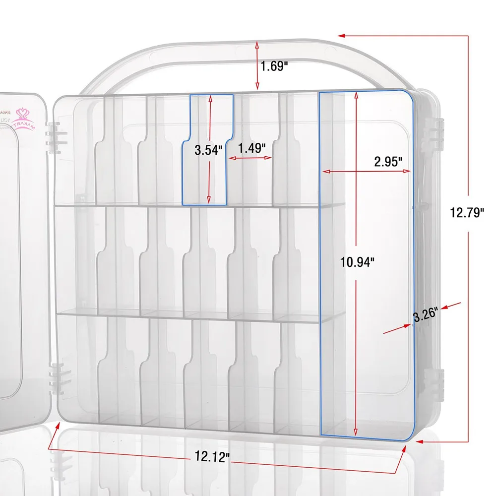 MAKARTT универсальный держатель-органайзер для лака для ногтей, экономия пространства для ногтей, инструменты для красоты, чехол для лака для ногтей, коробка F0669