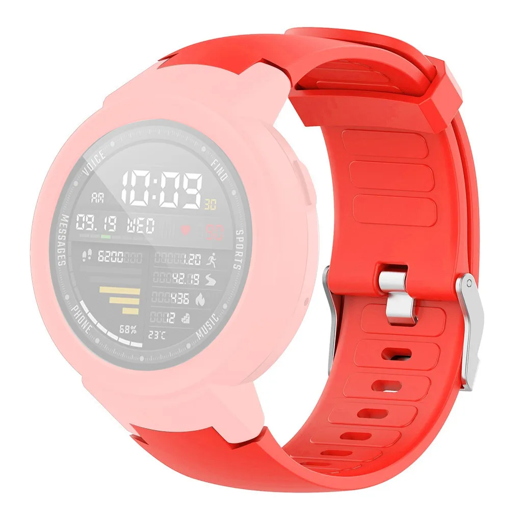 Смарт часы силиконовый ремешок для часов + ТПУ защитный чехол Huami Amazfit Verge Youth Watch