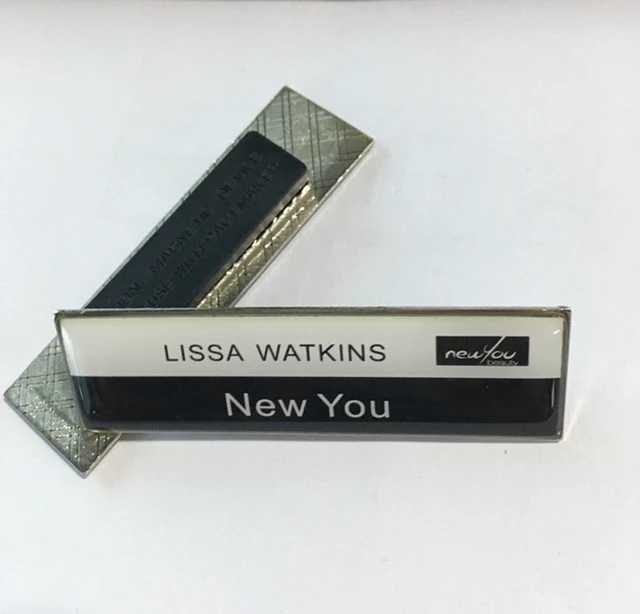 20pcs custom staff name tag badge holder logo reusable