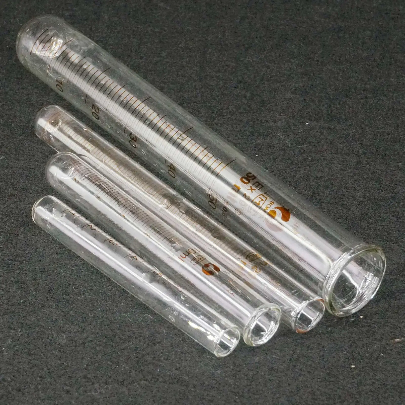 Lot5 2/5/10/15/20/25/50/100ml Lab Glass Test Tube Round Bottom with