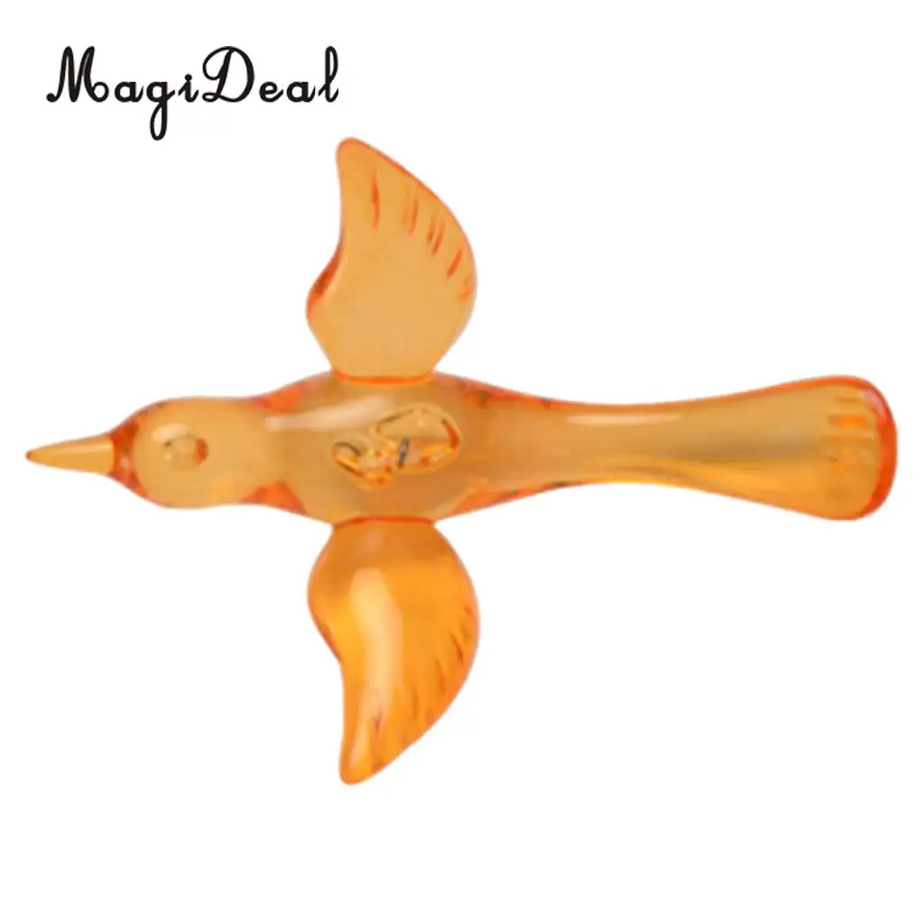 MagiDeal Flying Birds Resin Wall Hanging Decor Handcraft Wall Decor Crystal 10 Colors PICK for Home Bedroom Kids Room Decor	