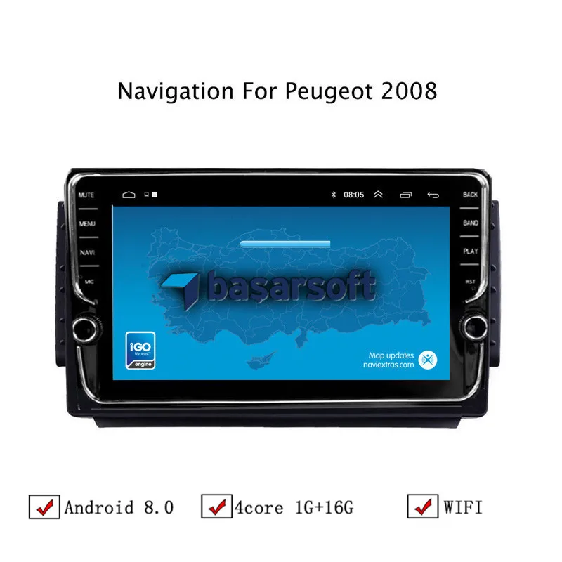 Perfect NAVITOPIA 9inch Car Multimedia Player Andriod 8.1 GPS Navigation For Peugeot 2008 Autoradio WiFi USB FM AM 3 Perfect NAVITOPIA 9inch Car Multimedia Player Andriod 8.1 GPS Navigation For Peugeot 2008 Autoradio WiFi USB FM AM 3