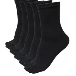 Новая горячая Распродажа 5 пар Для мужчин спортивные пять пальцев ног носки эластичные короткие однотонные носки рождественские носки 5