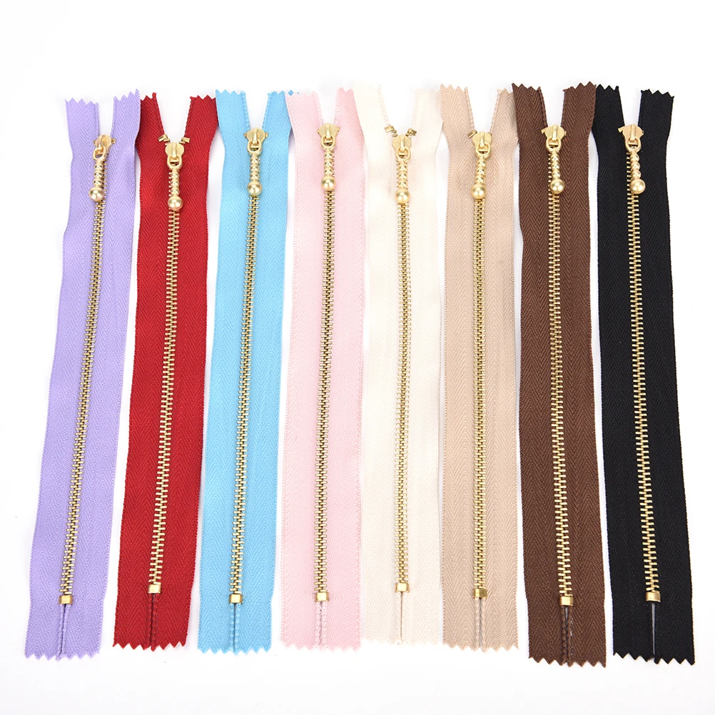20cm Close End Metal Zippers 3 Multi color Zipper For DIY Sewing Arts