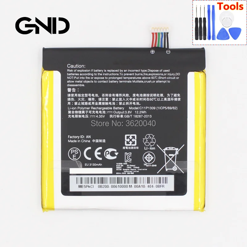 GND 3130 мАч/12.2Wh C11P1309 Батарея для Asus Fonepad Note 6 Примечание FHD6 K00G ME560CG литий-ионный