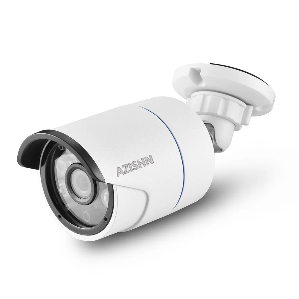 

AZISHN 1080P 2.0MP Outdoor IP Camera SONY IMX323 Sensor H.265 6PCS ARRAY IR LEDs Waterproof Bullet Security Camera DC12V/48V PoE
