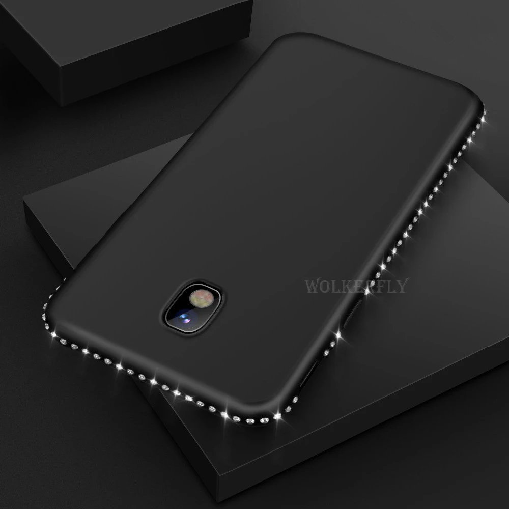 Мягкий TPU чехол для samsung Galaxy S9 S8 S10 плюс A8 A6 J8 J6 J4 A5 A7 A3 J5 J7 J3 S7 Edge Note 9 8 Bling Обложка