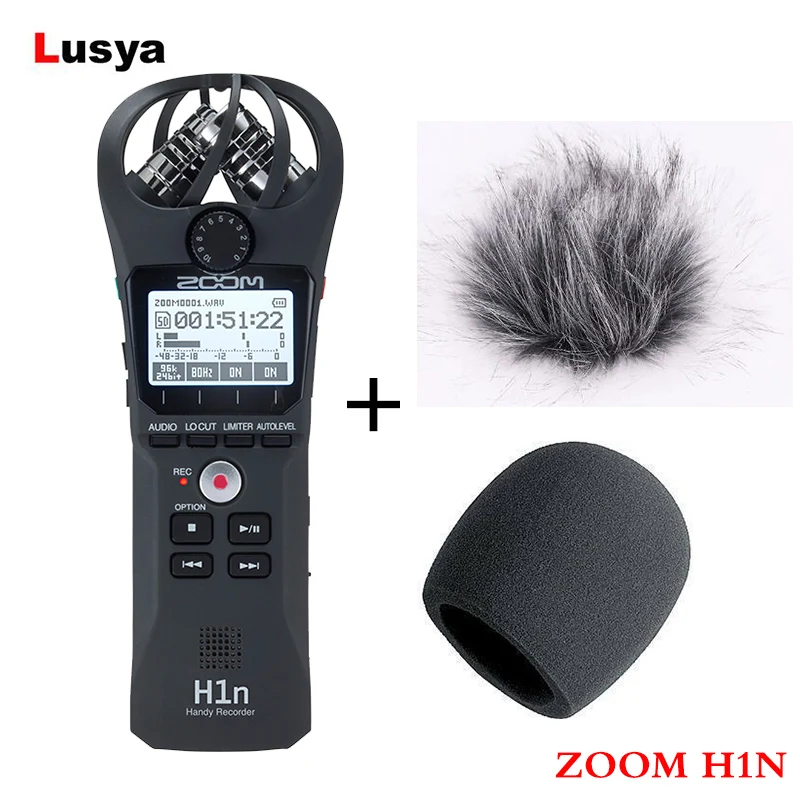 

ZOOM H1N Pen Handy Recorder Digital Audio Recorder Stereo Microphone for Video Interview DSLR Camera Recording Without Battery