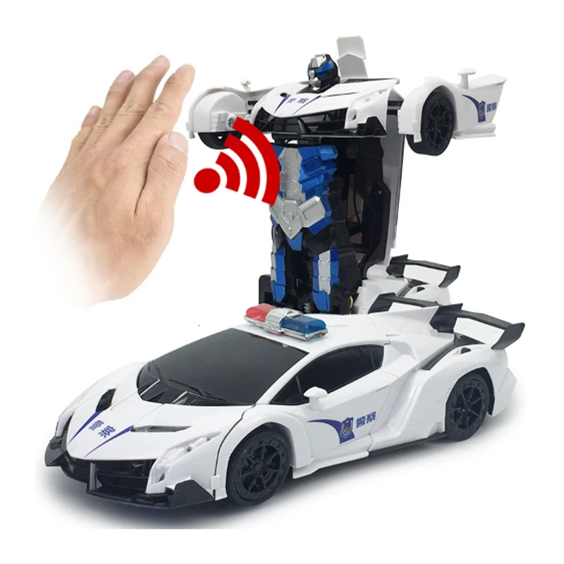 

RC Car Robot Toys One-Click Deformation Gesture Sensing Remote Control Car 1:12 Colorful Lights Electric Kids Hobby Toys Gifts