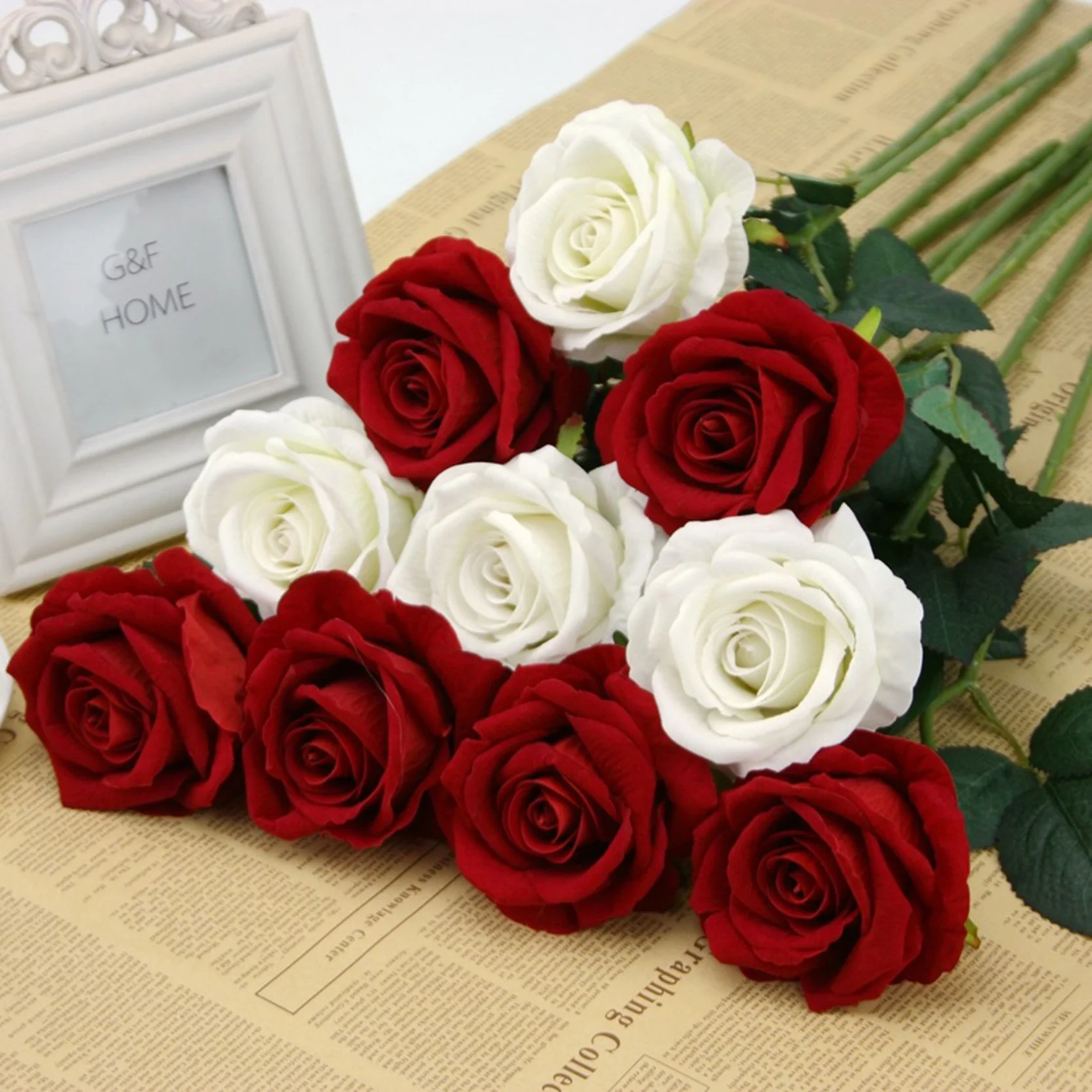 Aliexpress New Multi Color Realistic Fake Flower Aliexpress New Multi Color Realistic Fake Flower Arrangement Home Room Decor Rose In Silk Cloth Artificial For Wedding Decoration From