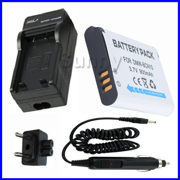 

Battery + Charger for Panasonic DMW-BCN10, DMW BCN10, DMW-BCN10E, DMW-BCN10PP and Lumix DMC-LF1, DMC LF1, DMC-LF1W, DMC-LF1K