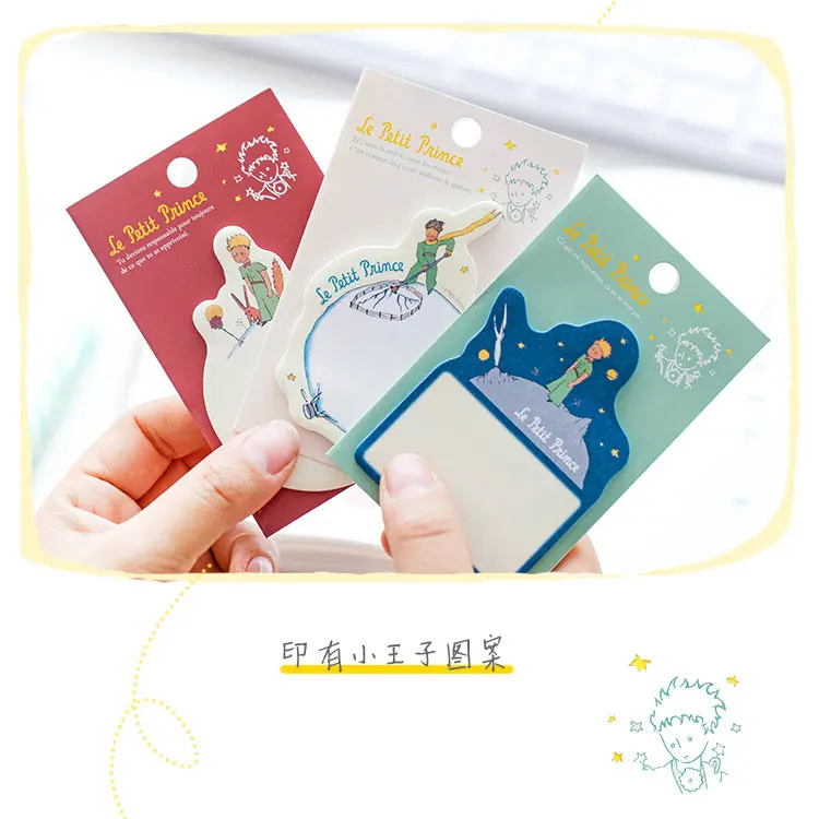 

1 Set Memo Pads Sticky Notes Kawaii Little Prince Paper Notepad iary Scrapbooking Stickers Office School stationery Bookmark