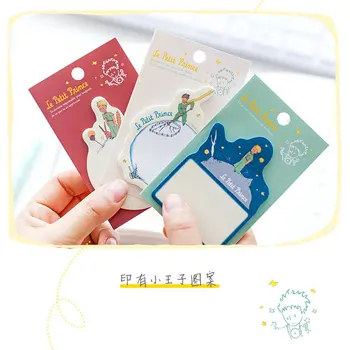 

1 Set Memo Pads Sticky Notes Kawaii Little Prince Paper Notepad iary Scrapbooking Stickers Office School stationery Bookmark