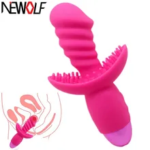 10 Frequency G Spot Vibrator Female Masturbator Dildo Vibrator Vibrating Clitoris Stimulator Massager Sex Toys for Women Q122
