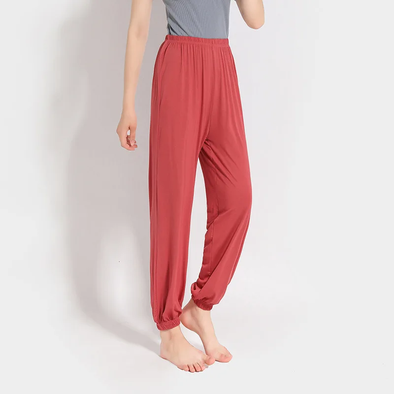 Corgi pajama pants, летние новые стильные женские повседневные штаны со льдом, Модальные дикие шаровары, Женская домашняя одежда, брюки