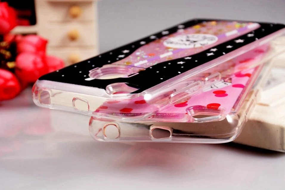 Icoque Liquid Fitted Cases For Xiaomi Redmi 4X Case Cute Xaomi Luxury Glitter Pink Quicksand Redmi4X Cover For 4A 4X Redmi Case (3)