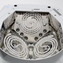 Подлинная HD60 60 Вт 110 В-240 В Белый CCFL СВЕТОДИОДНЫЕ Ногтей Лампы ЕС/США Plug с Таймером, датчик, напряжение Адаптера