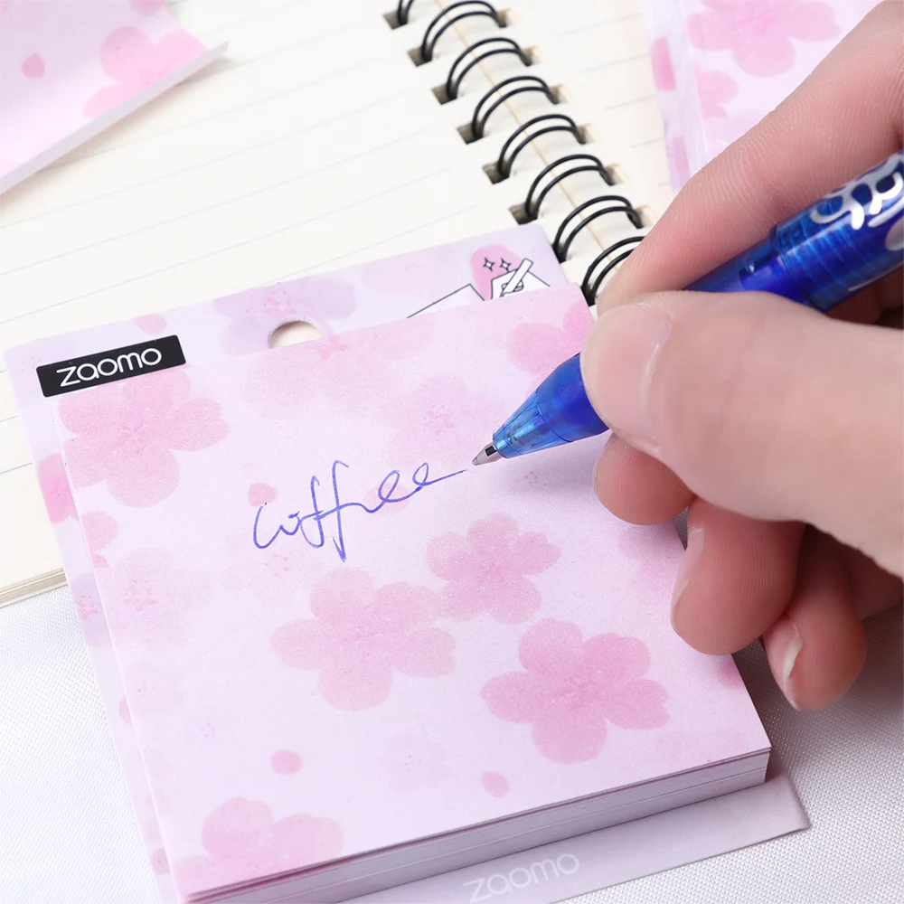 

80pages Stamping Sakura series Memo Pad Pink Cherry Blossom Series Girl Hand Account Basic Note Word Book With The Plan