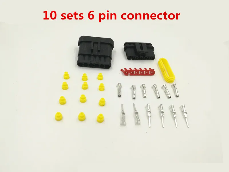 Pins Electrical Wire Connector Car Motorcycle Atv 1 Kit Terminal
