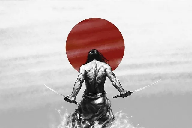 DIY-frame-Japan-Katana-Warrior-Fantasy-A