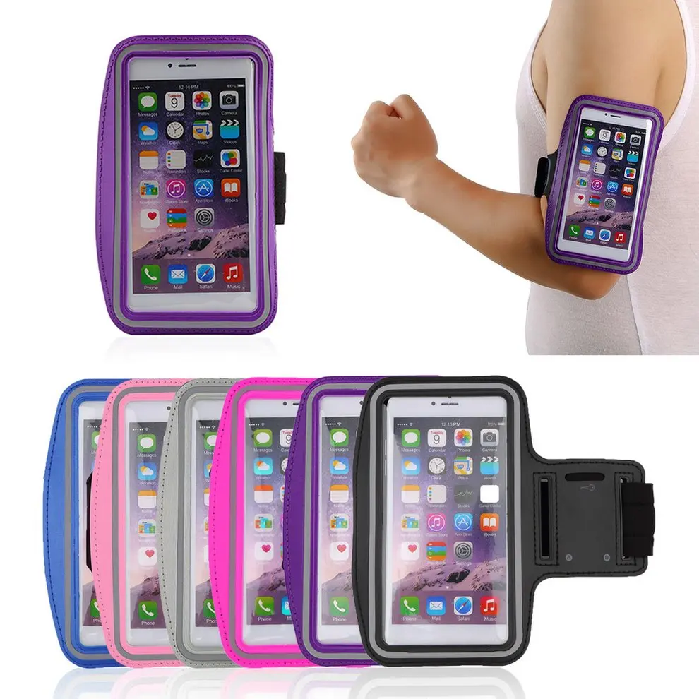 

10 Pcs Fashion Waterproof Running Jogging Sports GYM Armband Cover Holder for iPhone 6 Plus Dark Blue Smartphone Accessories