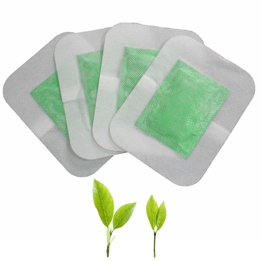 8Pcs Antistress Detox Foot Patches Pads Body Toxins Feet Slimming Cleansing Herbal Adhesive Skin Foot Massage Green Tea Aroma-4