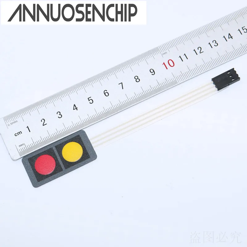 

40x20x0.8mm 12V 1x2 2 Key Matrix Membrane Switch Keypad Keyboard