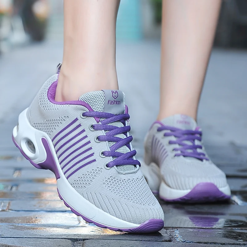 

Women's Casual Shoes Outdoor Fashion Sneakers Brand Vulcanize Shoes For femail Trend Flats Walking Shoes Autumn Flyknit Zapatos