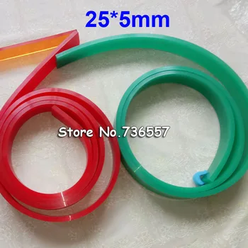 

Free Shipping 25*5*3660MM Flat Screen Printing Squeegee Rubber Blade Pointed Squeegee Blade 65A 75A Red Green