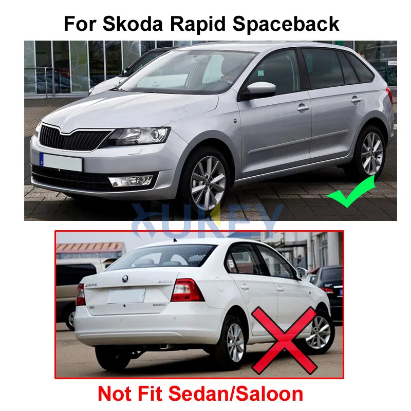 Подходит для Skoda Rapid 2013 Spaceback хэтчбек люк брызговики брызговик брызговики спереди и сзади