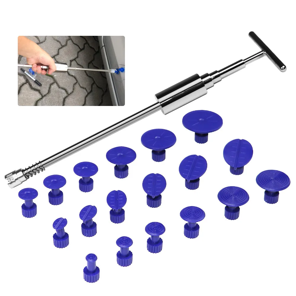 

PDR Tools Slide Hammer & Tabs Paintless Dent Repair Tools Car Body repair Kit Dent Removal for Hail damage Puller pdr paintless